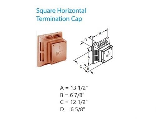 Duravent 46DVA-HC-C Termination Cap (Copper)