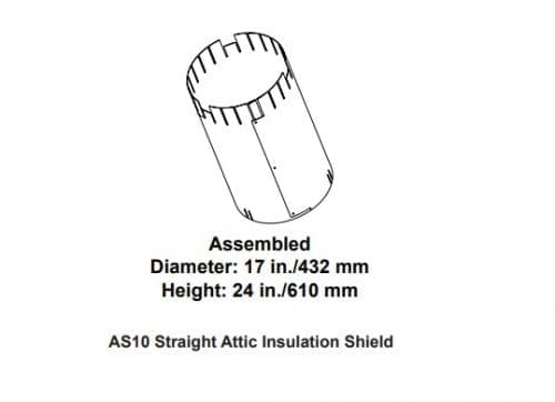 Majestic AS10 Straight Attic Insulation Shield