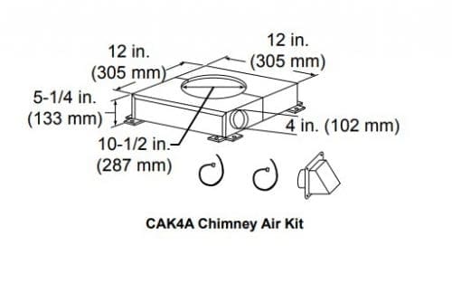 Majestic CAK4A Chimney air kit
