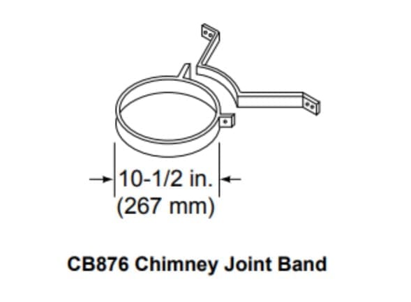 Majestic CB876 Chimney Joint Band