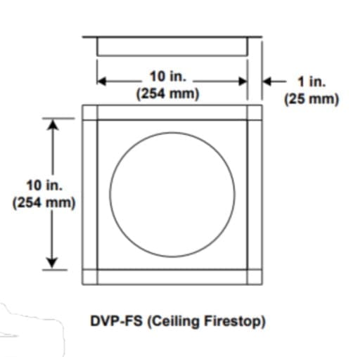 Majestic DVP-FS Ceiling Firestop