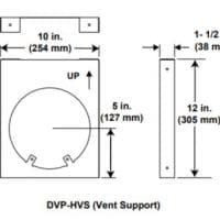 Majestic DVP-HVS Vent Support