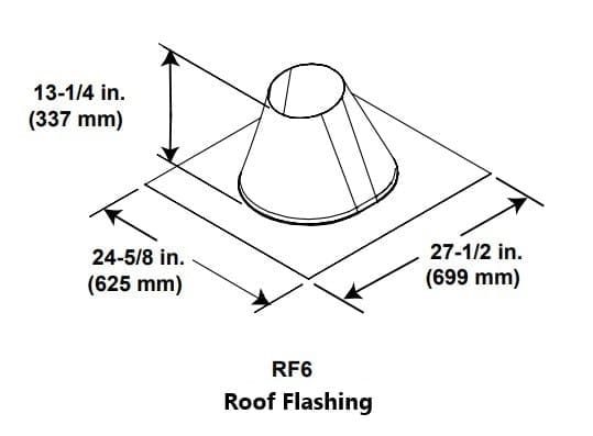 Majestic RF6 Roof Flashing