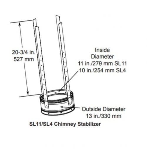 Majestic SL11-SL4 Chimney Stabilizer