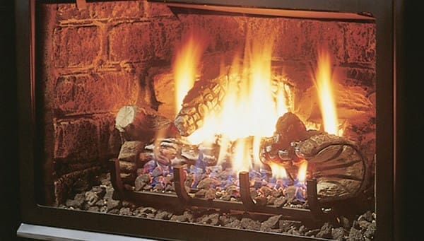 Kingsman Fireplaces LOGF35 Fibre Split Oak