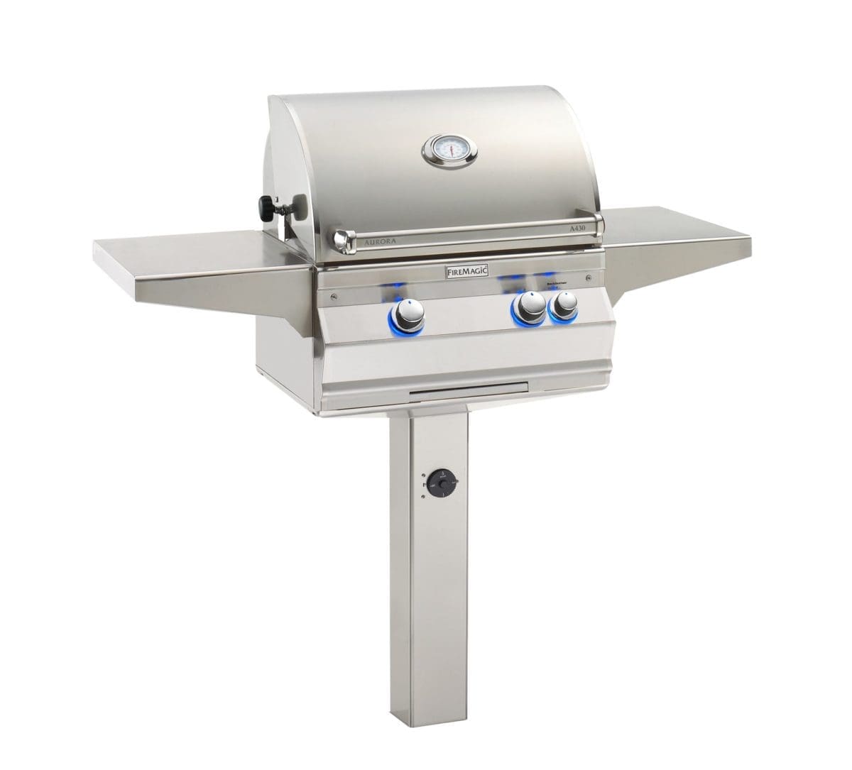FireMagic A430s-G6 Aurora In-Ground Post Mount Grill, Analog