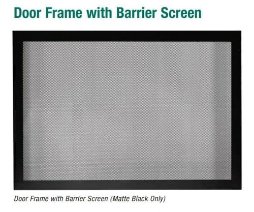 Empire DVWB1BL Door Frame with Barrier Screen, Matte Black