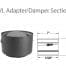DuraVent DVL 6DVL-ADWD 6" Dia. Adapter/Damper Section Double-Wall Black Pipe