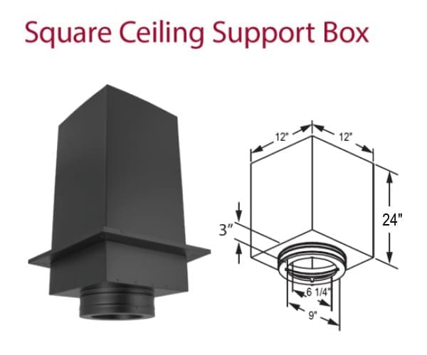 Duravent Duratech 6DT-CS24 Square Ceiling Support Box