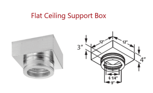 Duravent Duratech 6DT-FCS Flat Ceiling Support Box