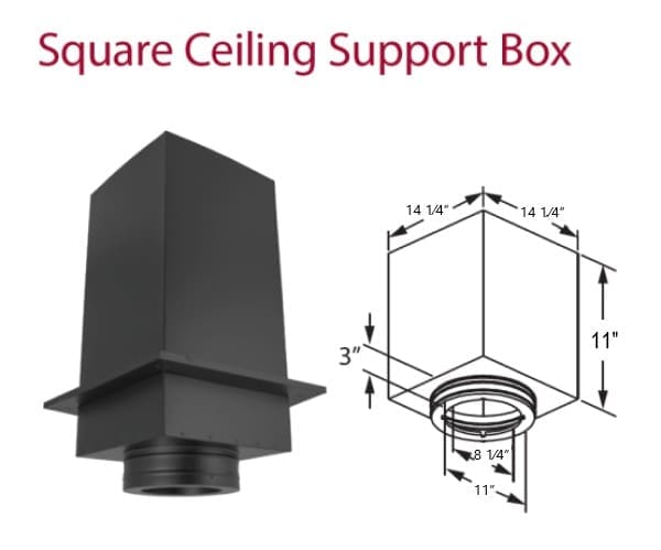 Duravent Duratech 8DT-CS11 Square Ceiling Support Box