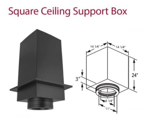 Duravent Duratech 8DT-CS24 Square Ceiling Support Box