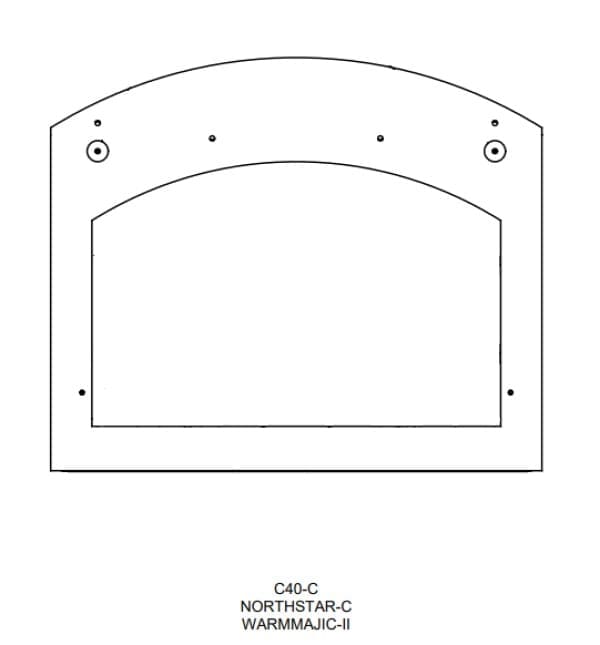 Majestic HHT-TEMPLATE-C Metal finishing template