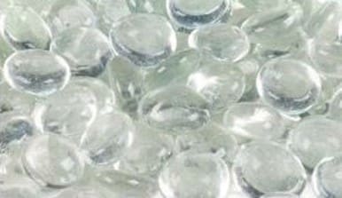 Superior GP43C 6.0 lb. Bag Clear Smooth Glass Pebbles