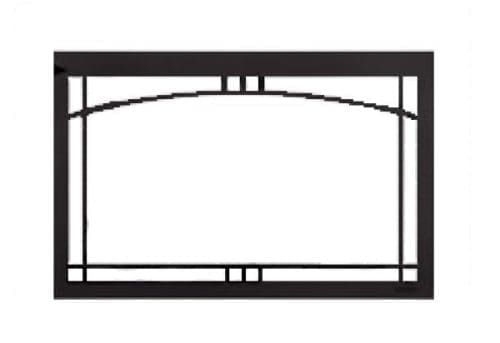 Majestic Contemporary Arch screen front Black