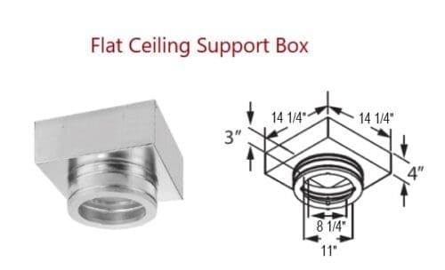 Duravent Duratech 8DT-FCS Flat Ceiling Support Box
