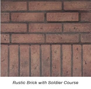 Empire Rustic Brick with Soldier Course