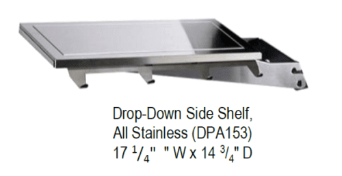 Broilmaster DPA153 Stainless Steel Side Shelf