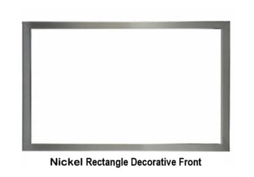Empire Brushed Nickel Rectangle Decorative Front