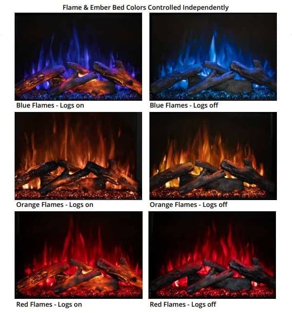 Modern Flames REDSTONE Flame colors