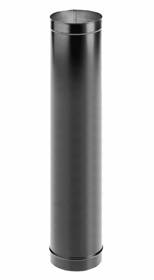 Duravent DuraBlack 6' 6DBK-48 48" Single Wall Black Pipe