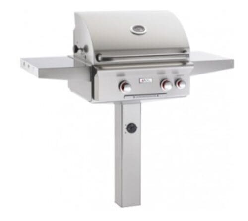 AOG 24NGT 24" Stainless Steel T-Series In-Ground Post Grill NG