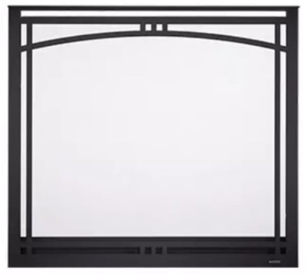 Majestic MANOR36BK Black Manor arched overlap fit front