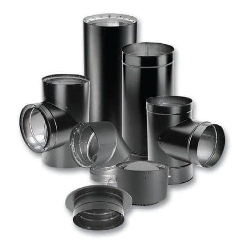 Duravent DVL 8" Double Wall Black Pipe